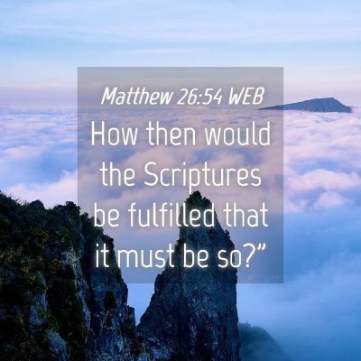 Picture 04 - Matthew 26:54 WEB - How then would the Scriptures be fulfilled that - Bible Verse Picture