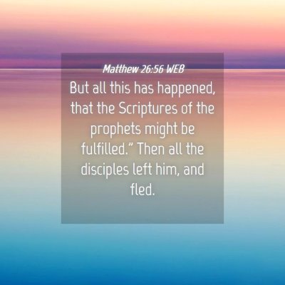 Picture 04 - Matthew 26:56 WEB - But all this has happened, that the Scriptures of - Bible Verse Picture