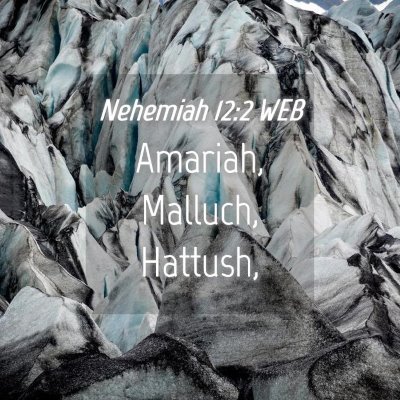 Picture 04 - Nehemiah 12:2 WEB - Amariah, Malluch, - Bible Verse Picture