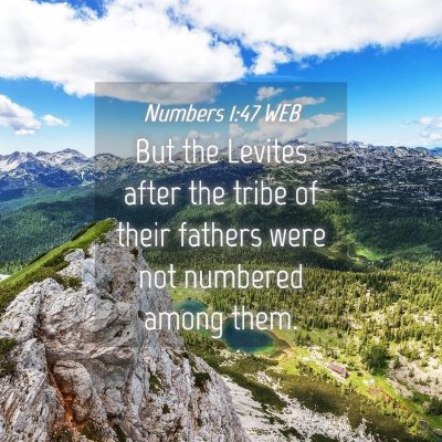 Picture 04 - Numbers 1:47 WEB - But the Levites after the tribe of their fathers - Bible Verse Picture