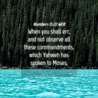 Picture 04 - Numbers 15:22 WEB - When you shall err, and not observe all these - Bible Verse Picture