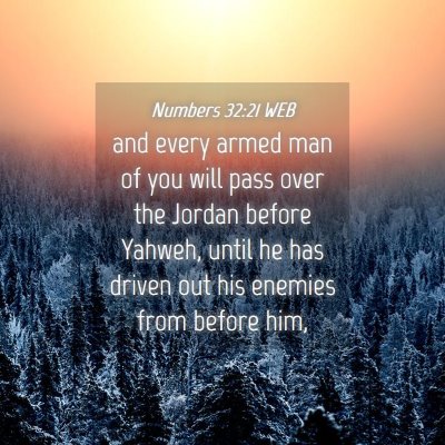 Picture 04 - Numbers 32:21 WEB - and every armed man of you will pass over the - Bible Verse Picture