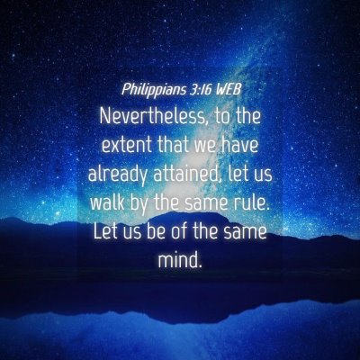 Picture 04 - Philippians 3:16 WEB - Nevertheless, to the extent that we have already - Bible Verse Picture