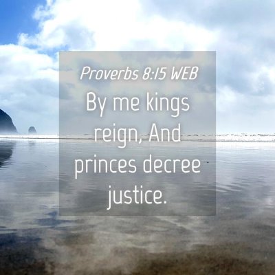Picture 04 - Proverbs 8:15 WEB - By me kings reign, And princes decree - Bible Verse Picture