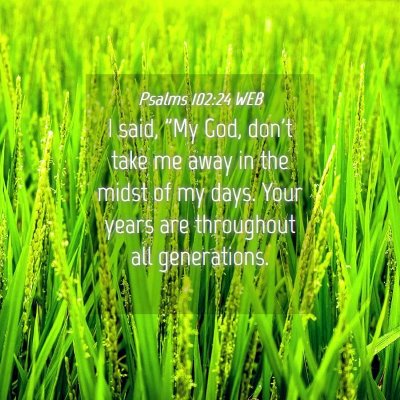 Picture 04 - Psalms 102:24 WEB - I said, 