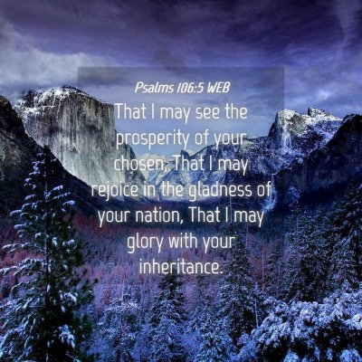 Picture 04 - Psalms 106:5 WEB - That I may see the prosperity of your chosen, - Bible Verse Picture