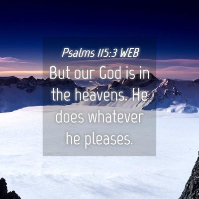 Picture 04 - Psalms 115:3 WEB - But our God is in the heavens. He does whatever - Bible Verse Picture