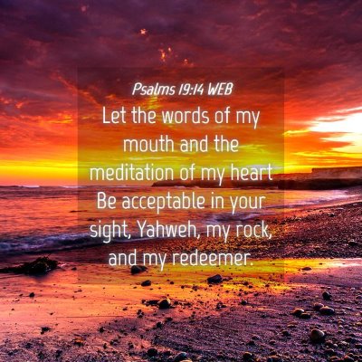 Picture 04 - Psalms 19:14 WEB - Let the words of my mouth and the meditation of - Bible Verse Picture