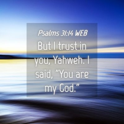 Picture 04 - Psalms 31:14 WEB - But I trust in you, Yahweh. I said, 
