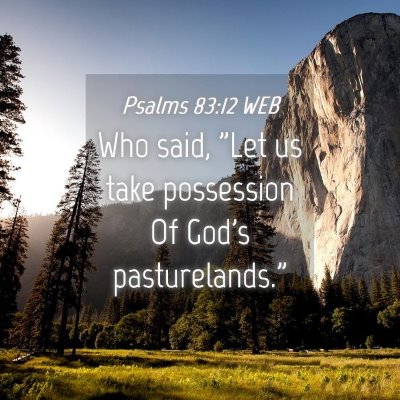 Picture 04 - Psalms 83:12 WEB - Who said, 