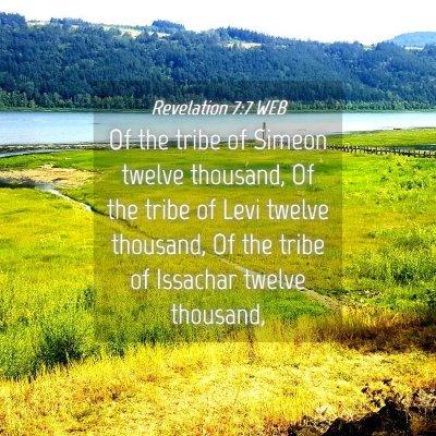 Picture 04 - Revelation 7:7 WEB - Of the tribe of Simeon twelve thousand, Of the - Bible Verse Picture