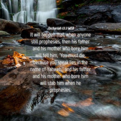 Picture 04 - Zechariah 13:3 WEB - It will happen that, when anyone still - Bible Verse Picture