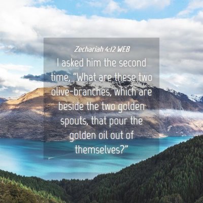 Picture 04 - Zechariah 4:12 WEB - I asked him the second time, 