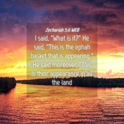 Picture 04 - Zechariah 5:6 WEB - I said, 