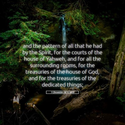 Picture 05 - 1 Chronicles 28:12 WEB - and the pattern of all that he had by the Spirit, - Bible Verse Picture
