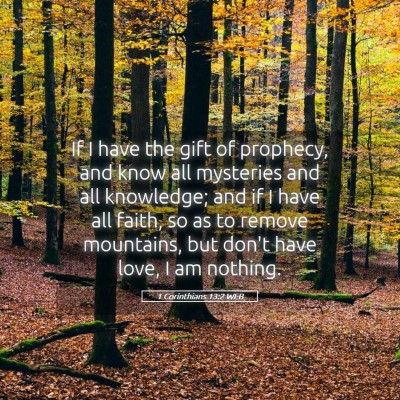 Picture 05 - 1 Corinthians 13:2 WEB - If I have the gift of prophecy, and know all - Bible Verse Picture