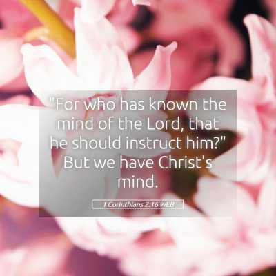 Picture 05 - 1 Corinthians 2:16 WEB - 