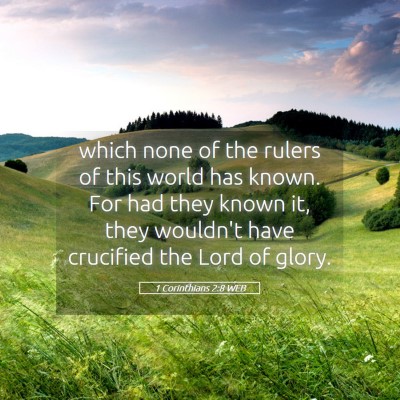 Picture 05 - 1 Corinthians 2:8 WEB - which none of the rulers of this world has known. - Bible Verse Picture
