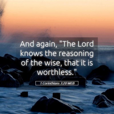 Picture 05 - 1 Corinthians 3:20 WEB - And again, 