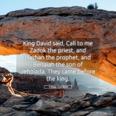 Picture 05 - 1 Kings 1:32 WEB - King David said, Call to me Zadok the priest, and - Bible Verse Picture