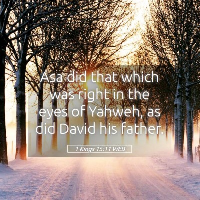 Picture 05 - 1 Kings 15:11 WEB - Asa did that which was right in the eyes of - Bible Verse Picture