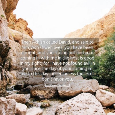 Picture 05 - 1 Samuel 29:6 WEB - Then Achish called David, and said to him, As - Bible Verse Picture