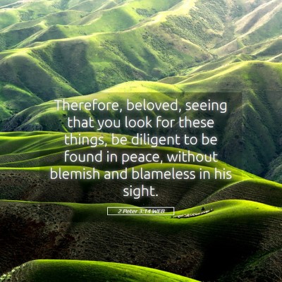 Picture 05 - 2 Peter 3:14 WEB - Therefore, beloved, seeing that you look for - Bible Verse Picture
