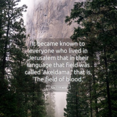 Picture 05 - Acts 1:19 WEB - It became known to everyone who lived in - Bible Verse Picture