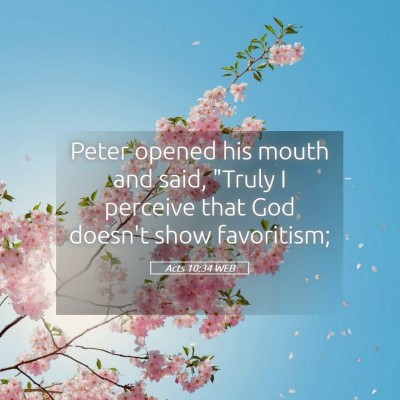 Picture 05 - Acts 10:34 WEB - Peter opened his mouth and said, 