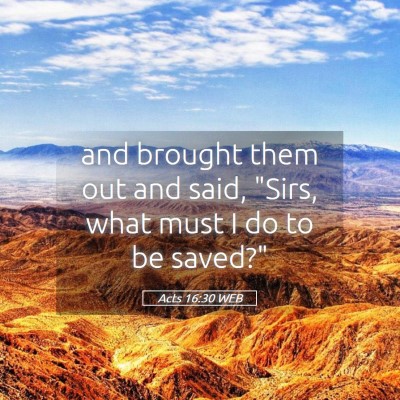 Picture 05 - Acts 16:30 WEB - and brought them out and said, 