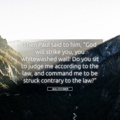 Picture 05 - Acts 23:3 WEB - Then Paul said to him, 