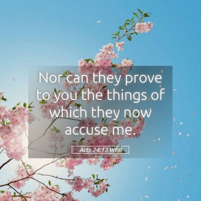 Picture 05 - Acts 24:13 WEB - Nor can they prove to you the things of which - Bible Verse Picture