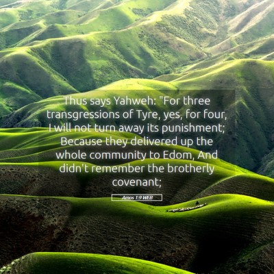 Picture 05 - Amos 1:9 WEB - Thus says Yahweh: 