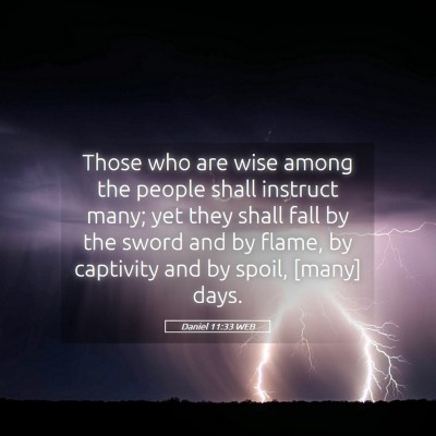 Picture 05 - Daniel 11:33 WEB - Those who are wise among the people shall - Bible Verse Picture