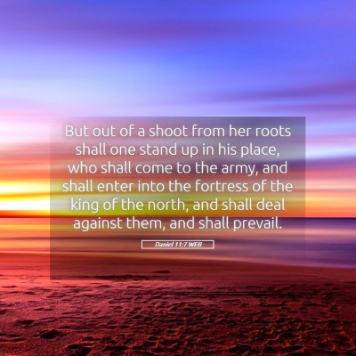 Picture 05 - Daniel 11:7 WEB - But out of a shoot from her roots shall one stand - Bible Verse Picture