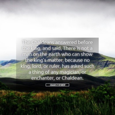Picture 05 - Daniel 2:10 WEB - The Chaldeans answered before the king, and said, - Bible Verse Picture