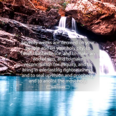 Picture 05 - Daniel 9:24 WEB - Seventy weeks are decreed on your people and on - Bible Verse Picture