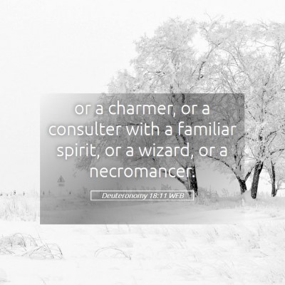 Picture 05 - Deuteronomy 18:11 WEB - or a charmer, or a consulter with a familiar - Bible Verse Picture