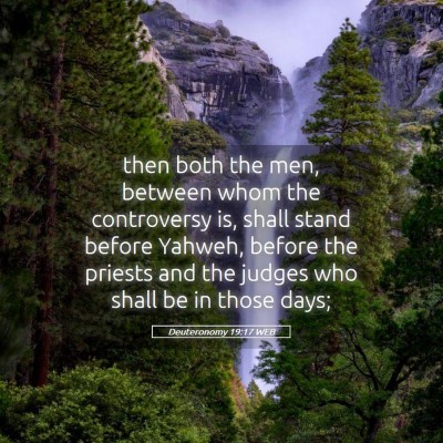 Picture 05 - Deuteronomy 19:17 WEB - then both the men, between whom the controversy - Bible Verse Picture