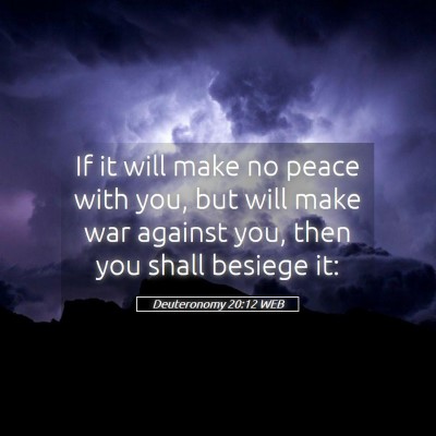 Picture 05 - Deuteronomy 20:12 WEB - If it will make no peace with you, but will make - Bible Verse Picture