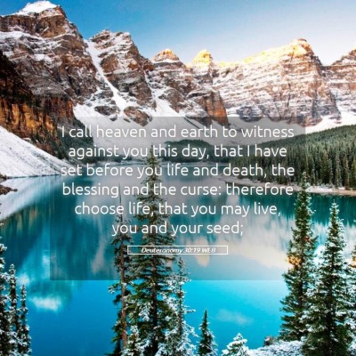 Picture 05 - Deuteronomy 30:19 WEB - I call heaven and earth to witness against you - Bible Verse Picture