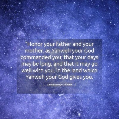 Picture 05 - Deuteronomy 5:16 WEB - 