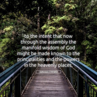 Picture 05 - Ephesians 3:10 WEB - to the intent that now through the assembly the - Bible Verse Picture