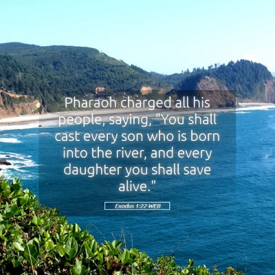 Picture 05 - Exodus 1:22 WEB - Pharaoh charged all his people, saying, 