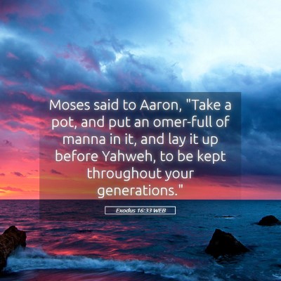 Picture 05 - Exodus 16:33 WEB - Moses said to Aaron, 