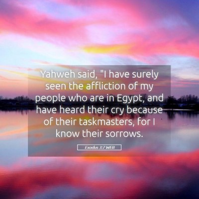 Picture 05 - Exodus 3:7 WEB - Yahweh said, 