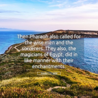 Picture 05 - Exodus 7:11 WEB - Then Pharaoh also called for the wise men and the - Bible Verse Picture
