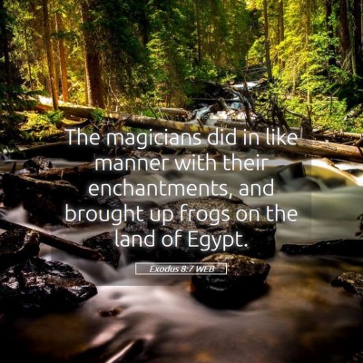 Picture 05 - Exodus 8:7 WEB - The magicians did in like manner with their - Bible Verse Picture