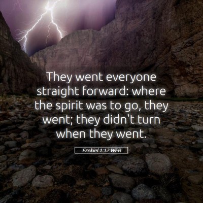 Picture 05 - Ezekiel 1:12 WEB - They went everyone straight forward: where the - Bible Verse Picture