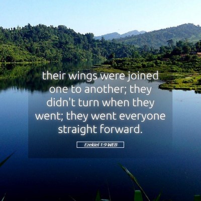 Picture 05 - Ezekiel 1:9 WEB - their wings were joined one to another; they - Bible Verse Picture